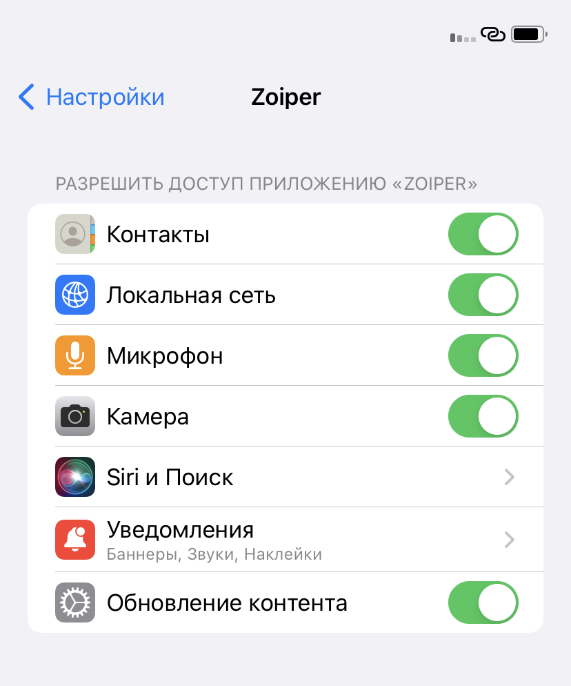 Zoiper для iPhone 5